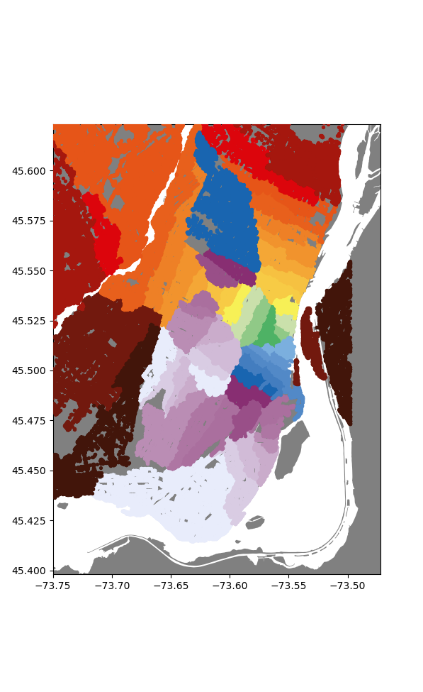 Each color is just randomly cycled to see uniform areas